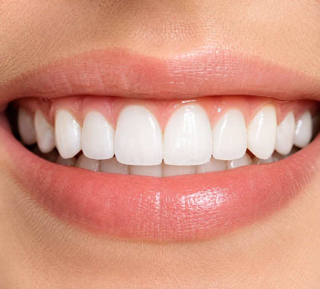 Close-up of a smile showing teeth
